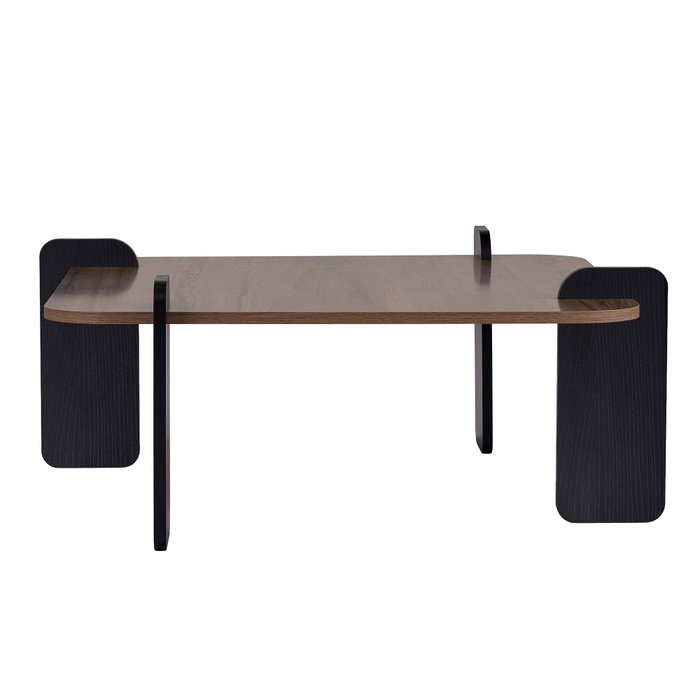 Nordure Mesa de Café Marais Venezia Walnut y Madera Negra